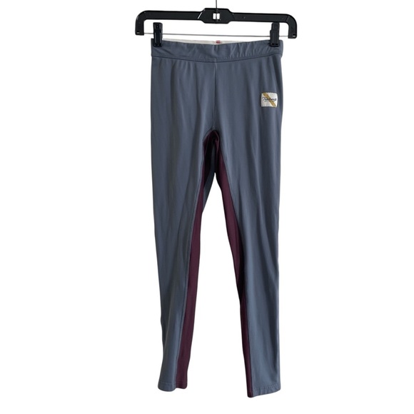 Tracksmith Running Leggings Gray and Maroon - Picture 7 of 10